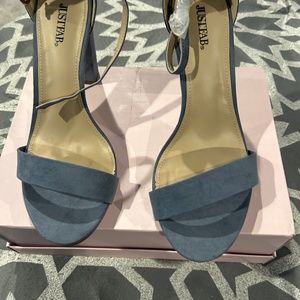 Dusty blue dress sandal